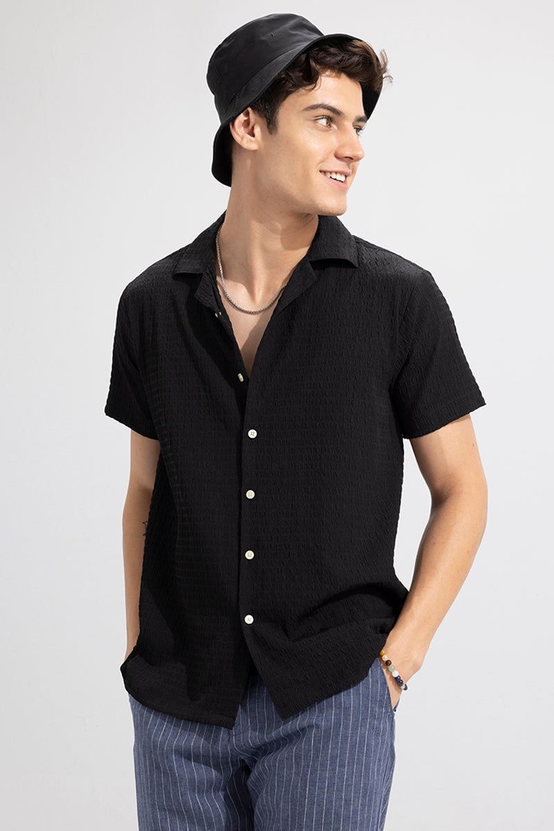 Absolute Seer Sucker Black Shirt - View 1
