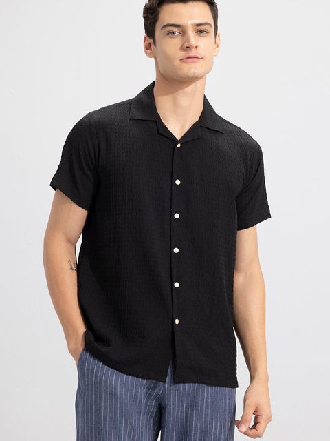 Absolute Seer Sucker Black Shirt - View 2
