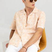 Abstract Triangle Orange Shirt - View 1