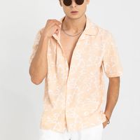 Abstract Triangle Orange Shirt - View 2