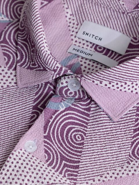 Abstract Trio Lilac Shirt - View 2