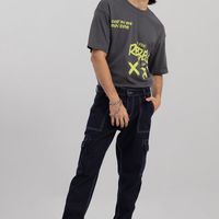 Blue Baggy Fit Jeans - View 2