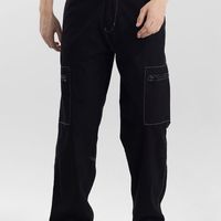 Egnis Black Baggy Fit Jeans - View 1
