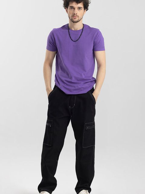 Egnis Black Baggy Fit Jeans - View 2