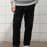 Enigma Black Baggy Fit Jeans - View 1