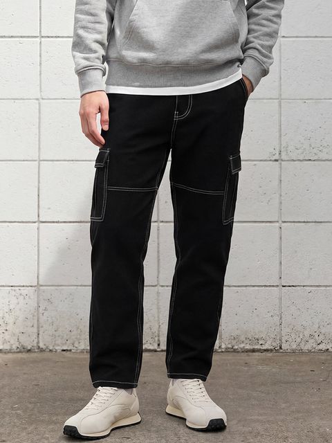 Enigma Black Baggy Fit Jeans - View 1