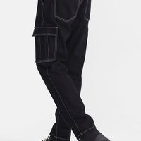 Enigma Black Baggy Fit Jeans - View 2