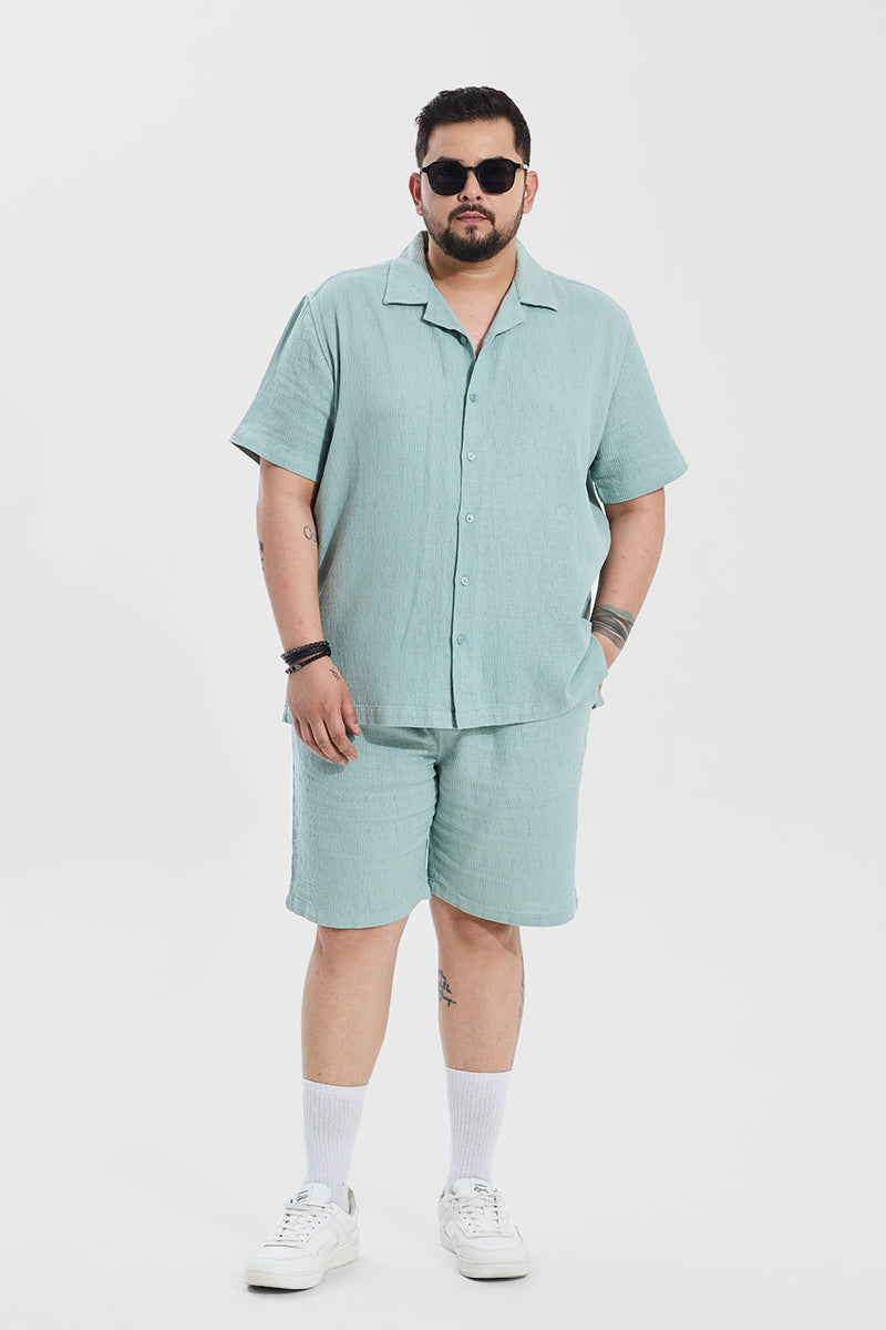 Mint Relaxed Fit Plus Size Co-ords - View 1