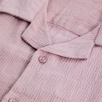 Pastel Pink Relaxed Fit Plus Size Co-ords - View 2